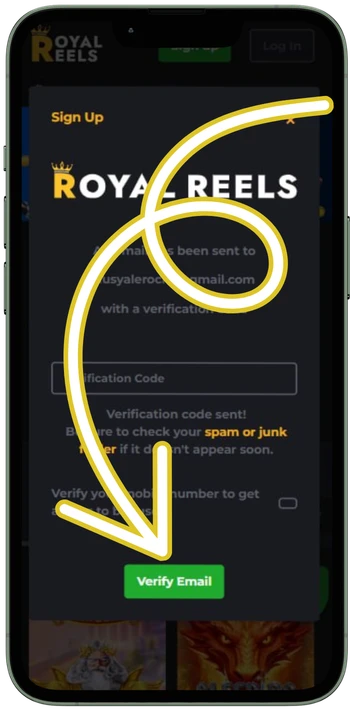 Royalreels17 verify email